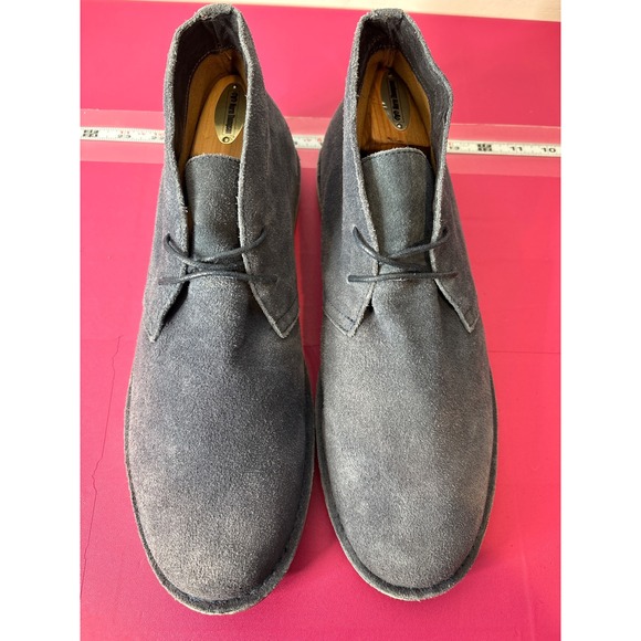 J. Crew Mens Charcoal Gray Suede Lace‎ Up Chukka Desert Boots Sz 11 Preppy Soft main image 12
